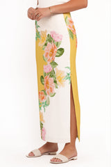 Peta Maxi Skirt - Yellow Poppy