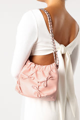 Bennet Bow Statement Bag - Pink