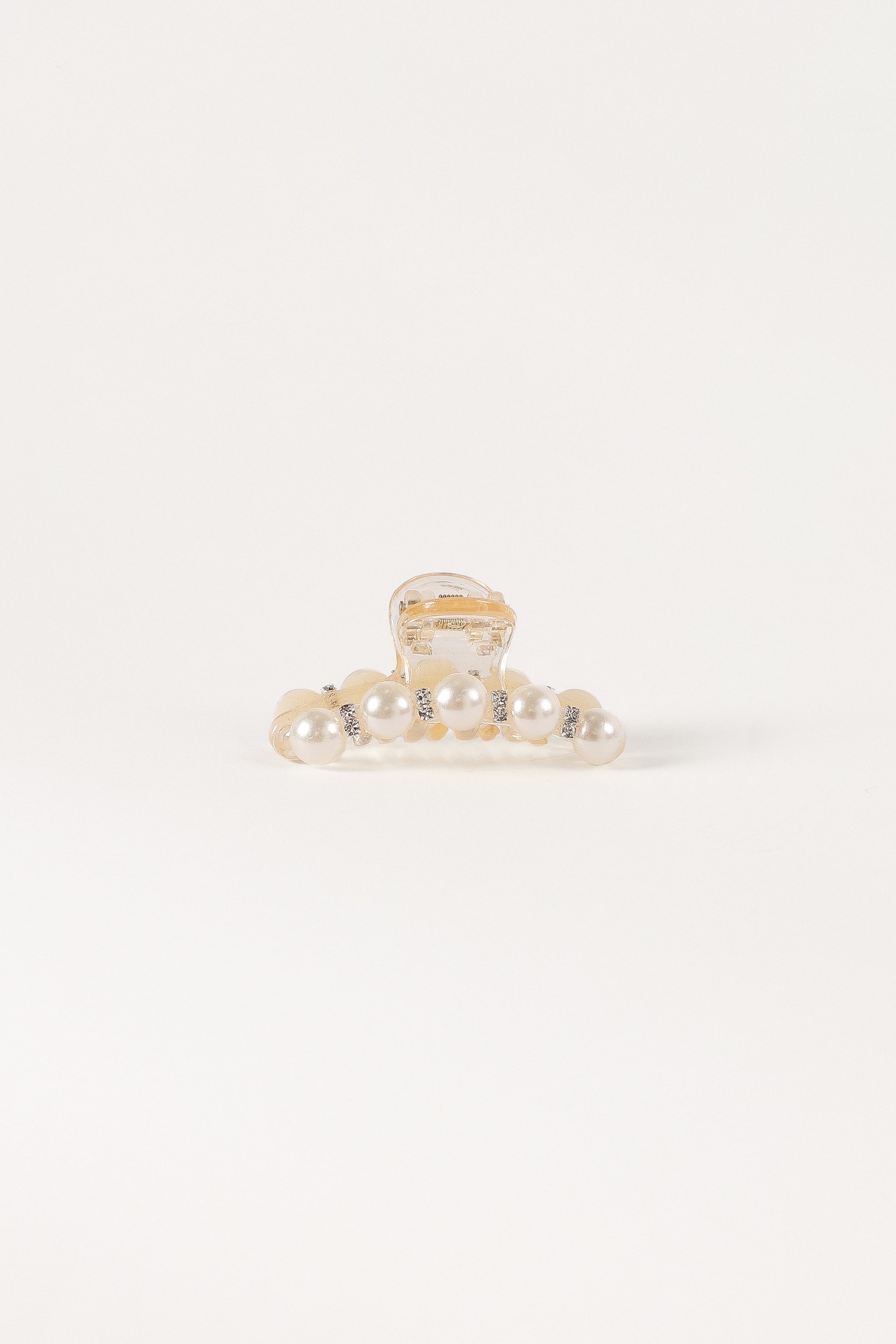 Lile Pearl Hair Clip - White