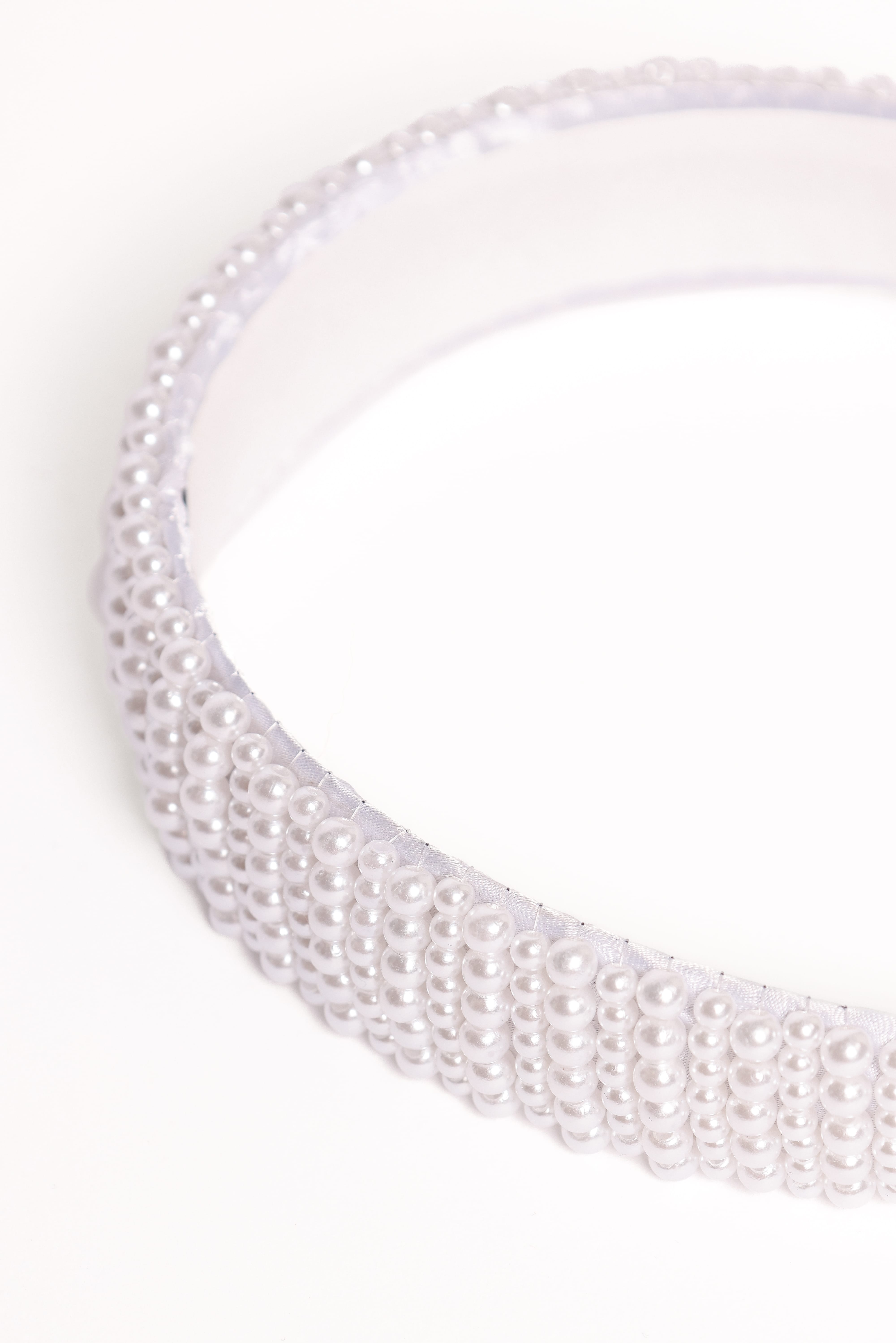 Simona Headband - Pearl