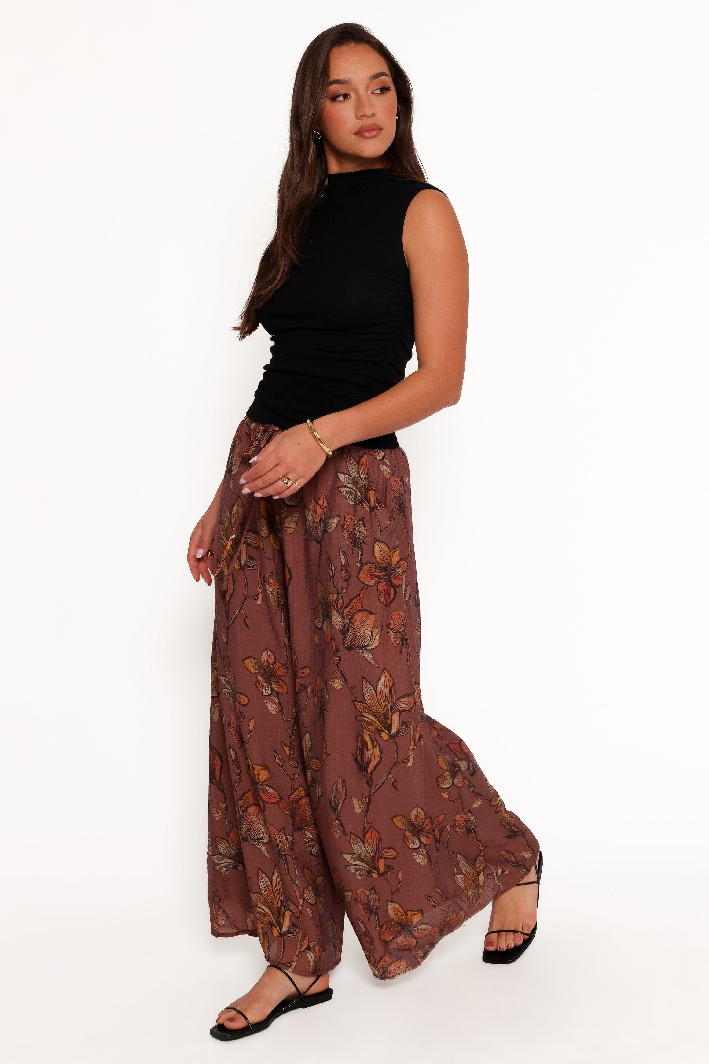 Larson Pant - Brown Floral