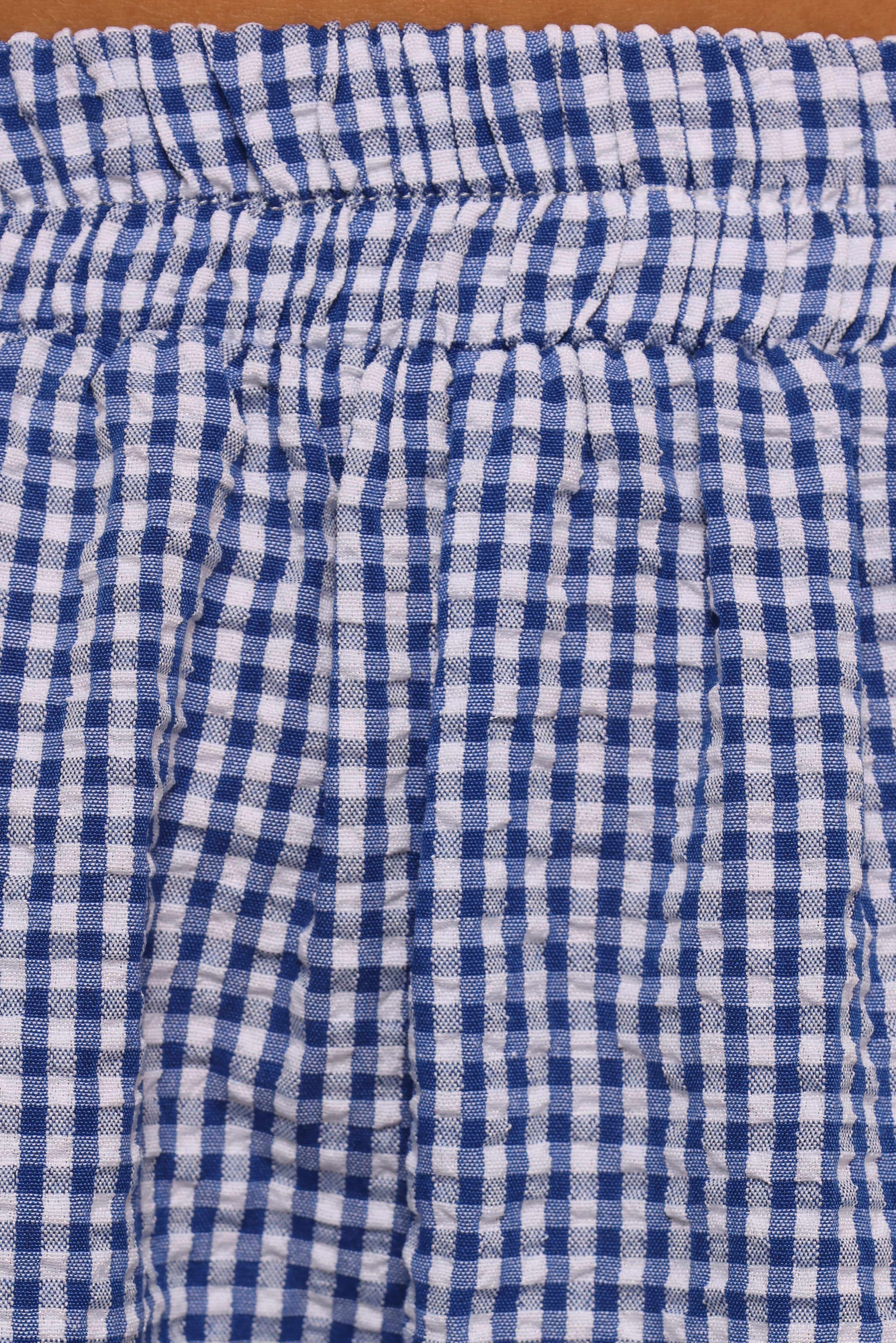 Libby Shorts - Navy Gingham