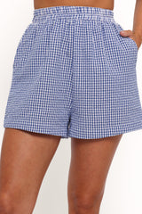 Libby Shorts - Navy Gingham