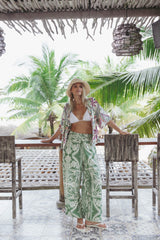 Nevin Pant - Green Floral