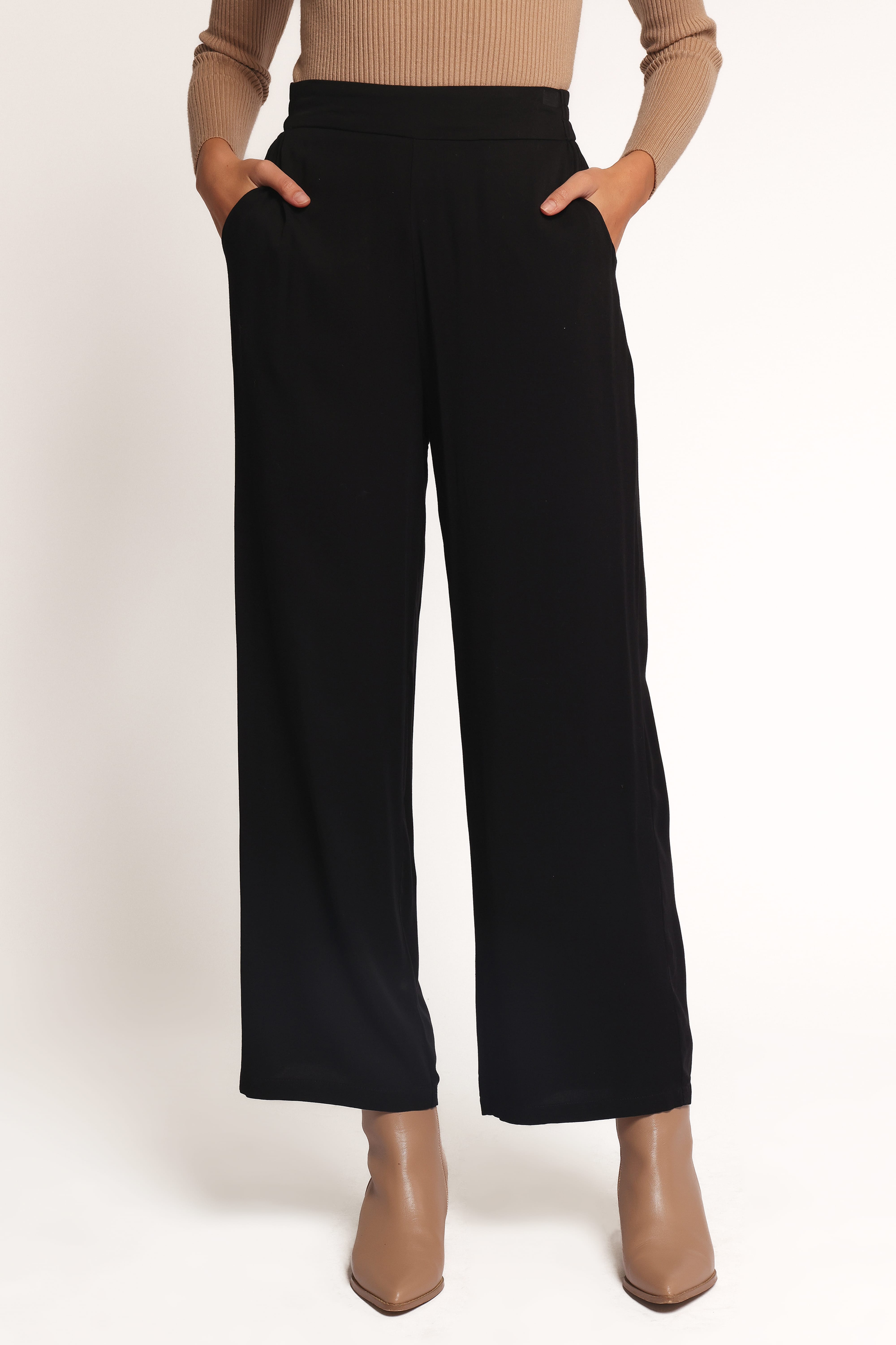 Rissa Wide Leg Pant - Black