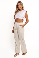 Roben Pants - White Cream
