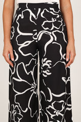 York Pant - White Black Floral