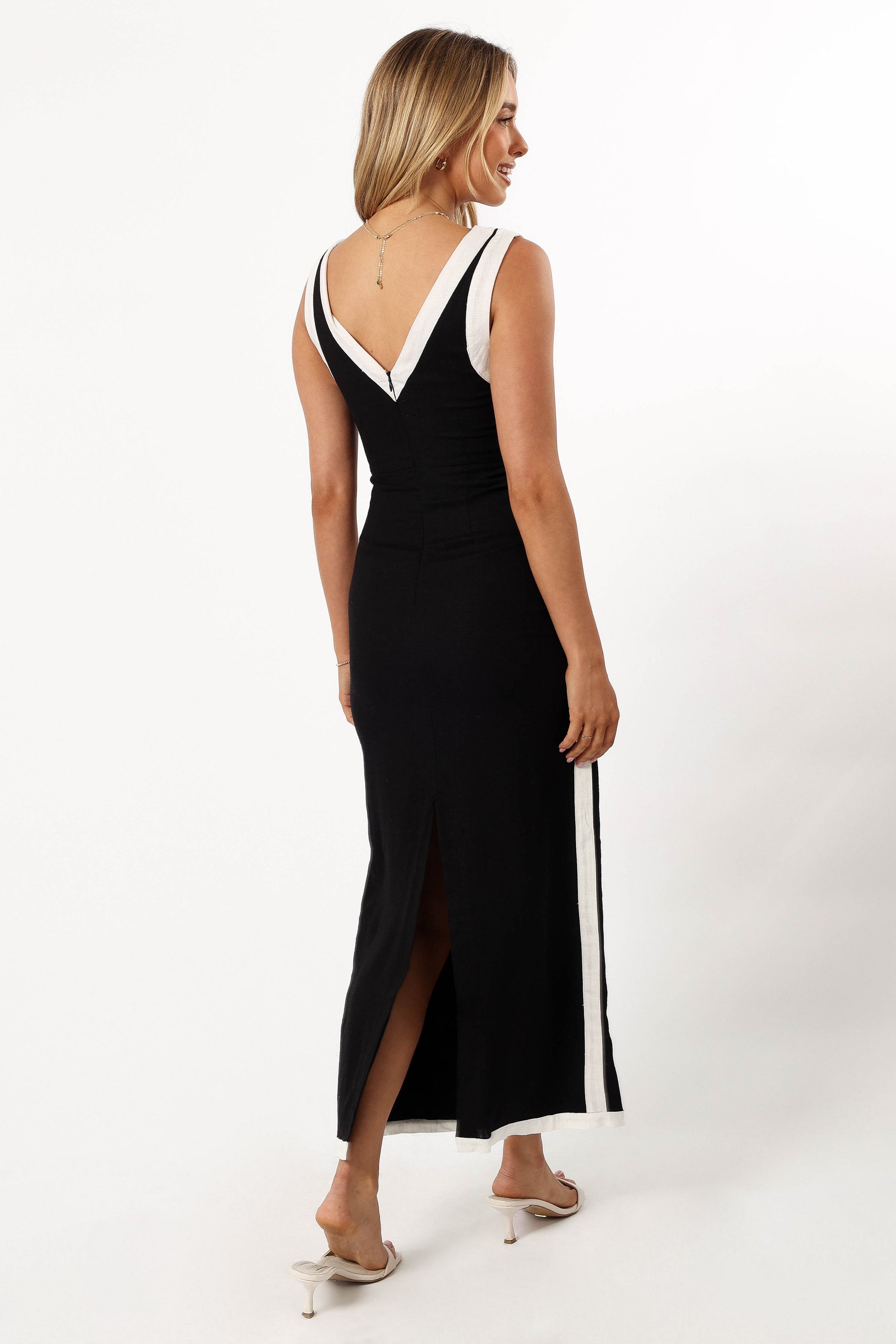 Esme Maxi Dress - Black White