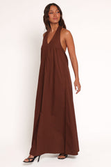 Kaida Maxi Dress - Espresso