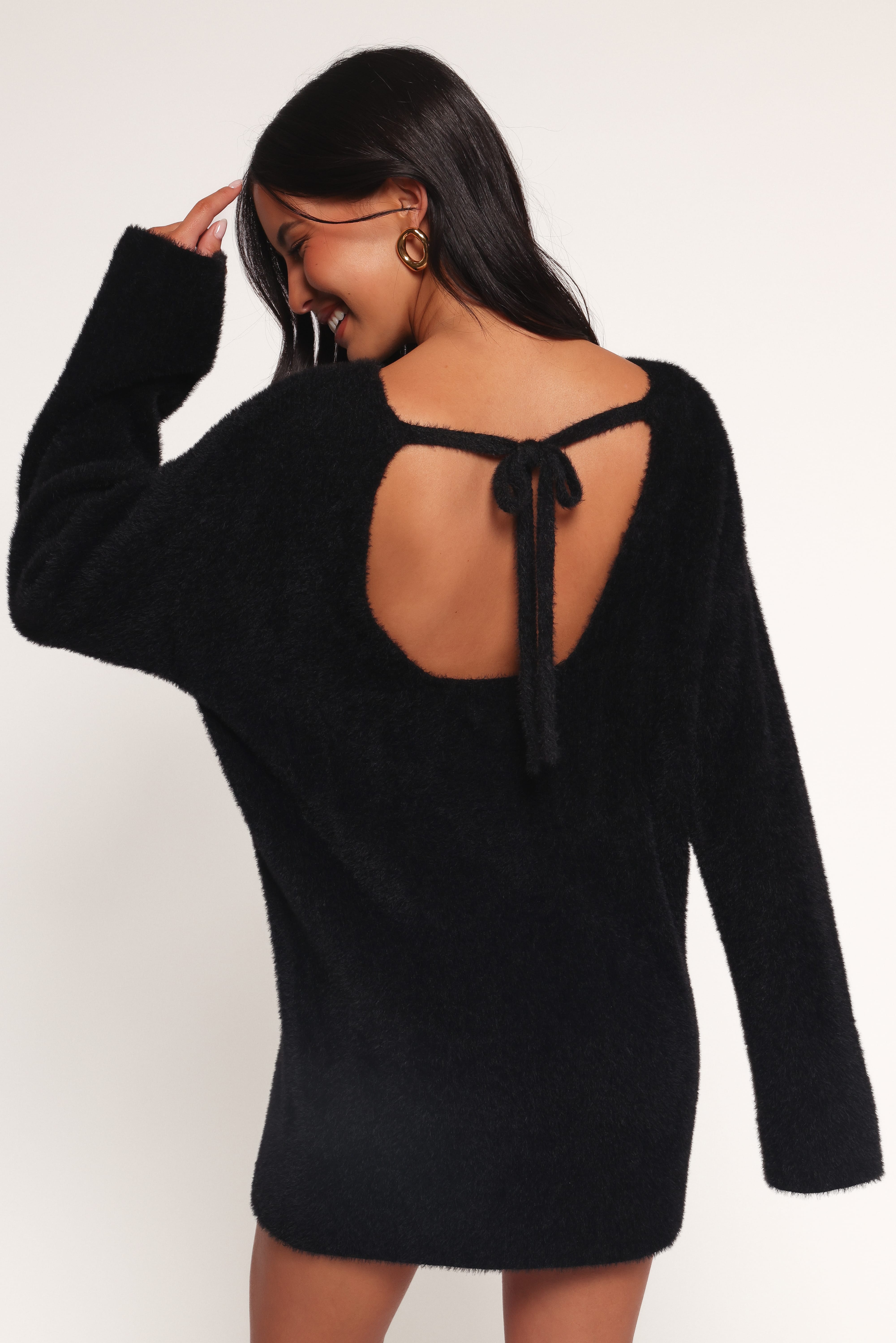 Mitchell Knit Mini Dress - Black