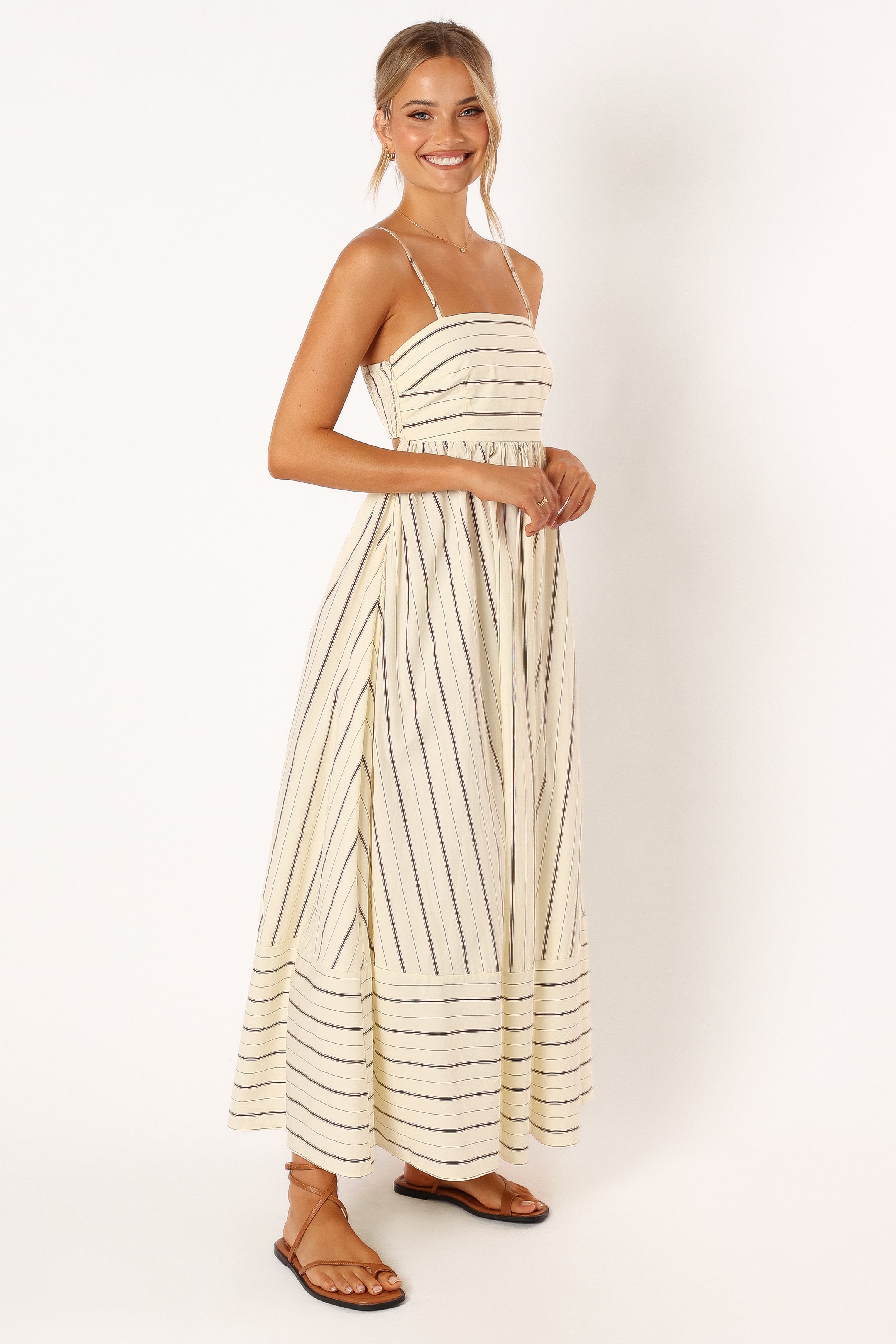 Pixie Maxi Dress - Beige Tan