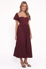 Remira Midi Dress - Cherry