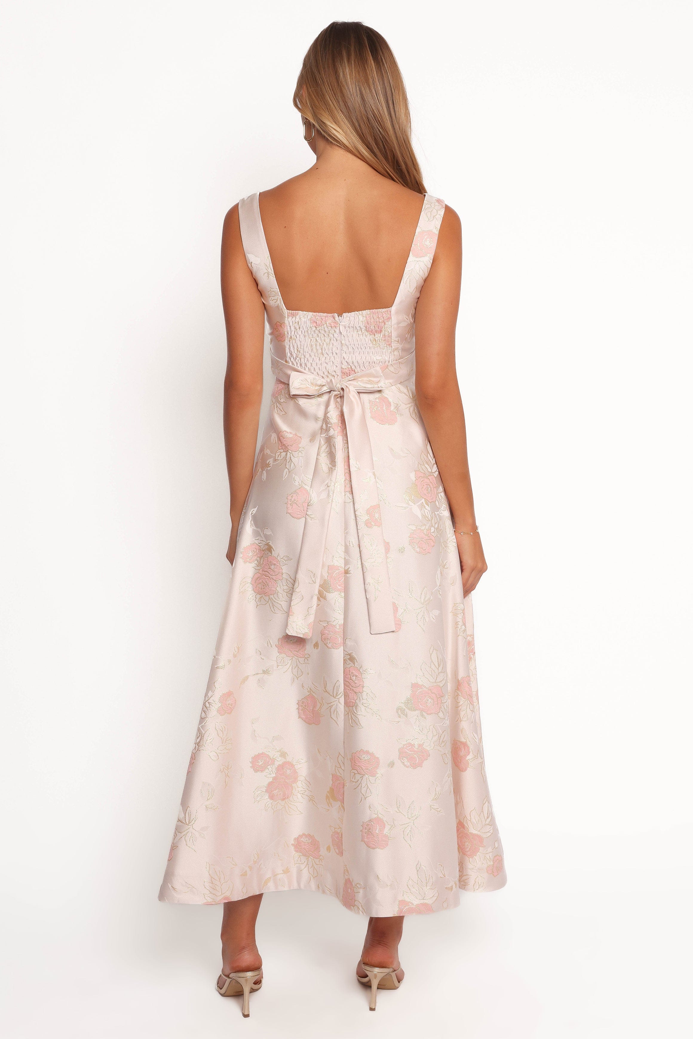 Zaria Midi Dress - Pink Floral