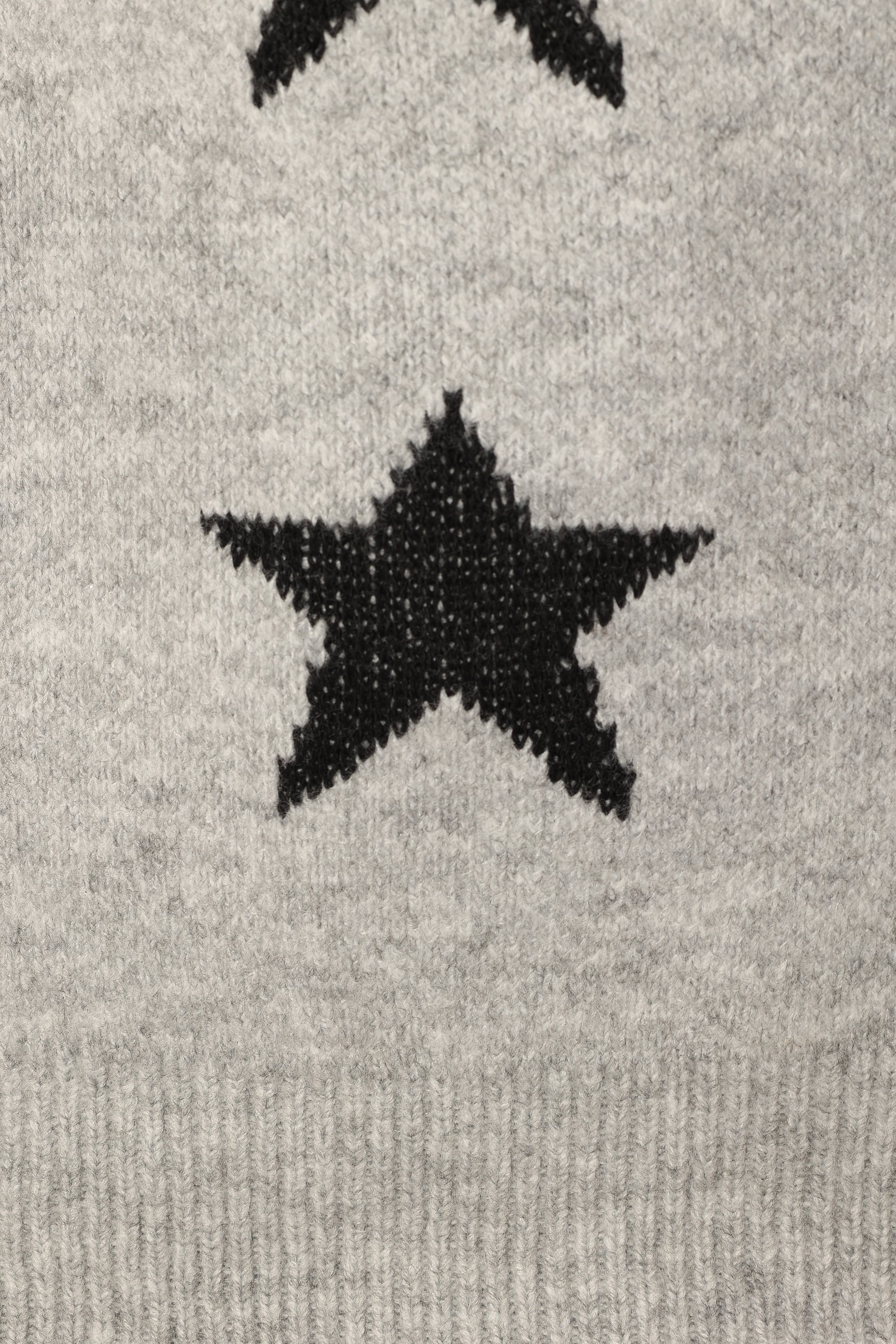 Janiyah Star Knit Sweater - Grey Black