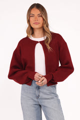 Ripley Knit Cardigan - Berry