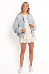 Keah Quilted Jacket - Blue