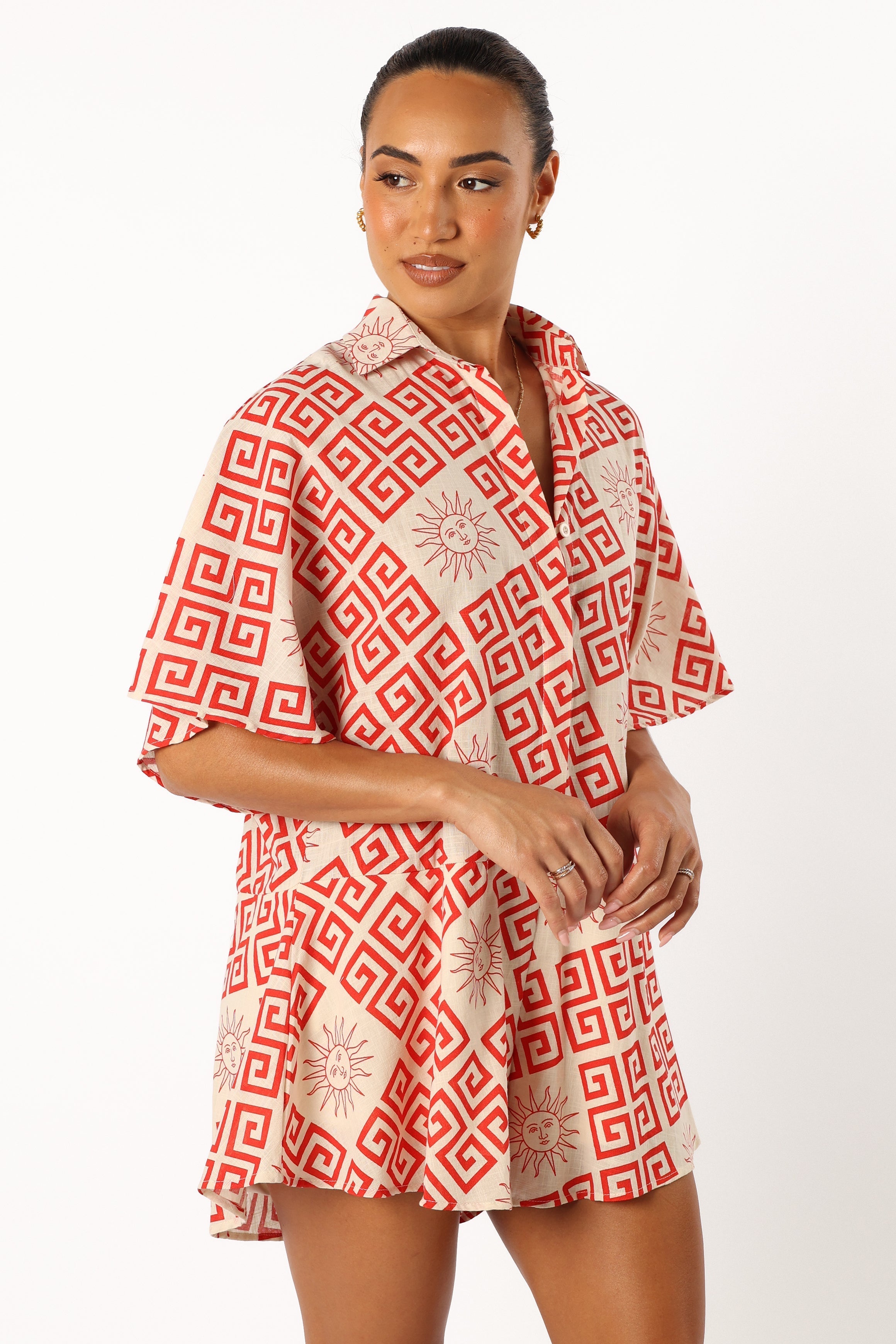 Sebastian Romper - Beige Red