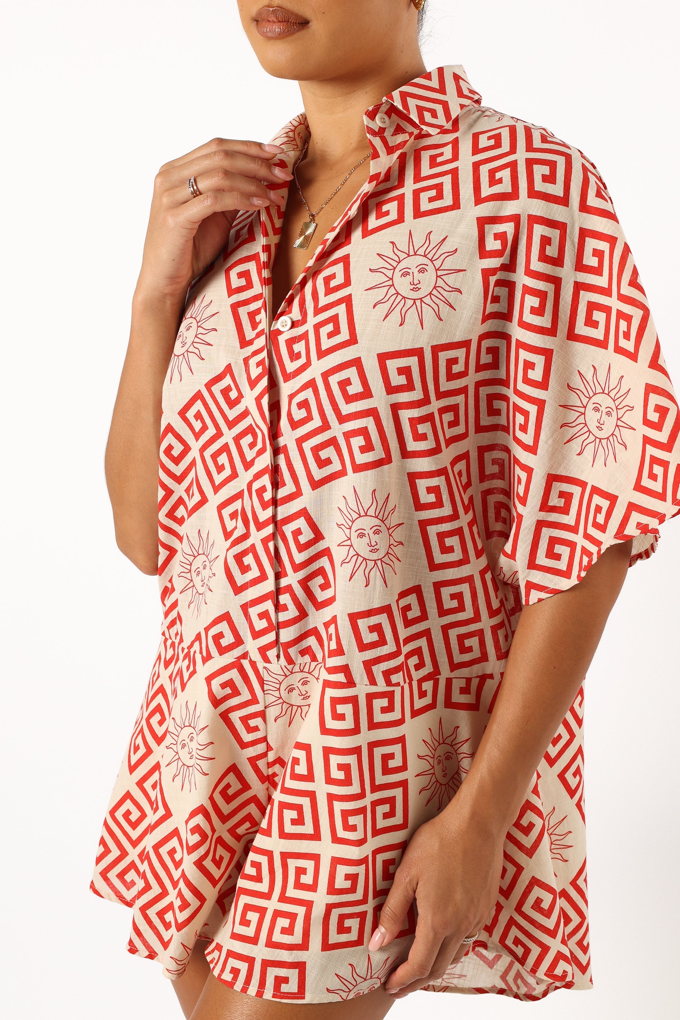 Sebastian Romper - Beige Red