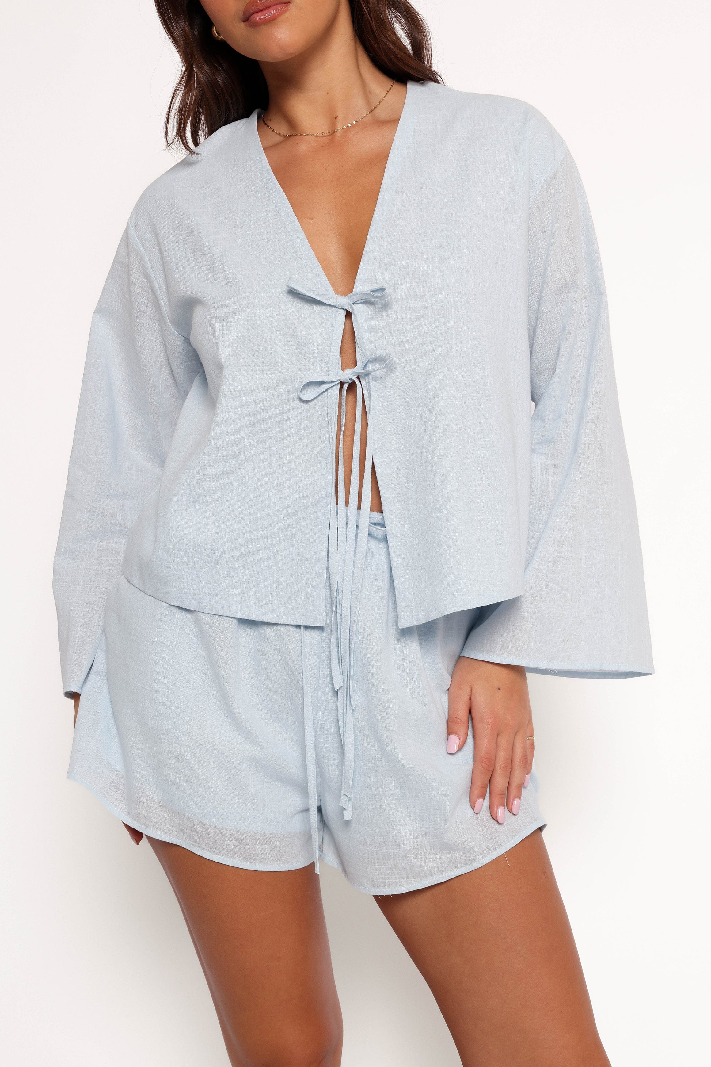 Flynn Short Set - Pale Blue