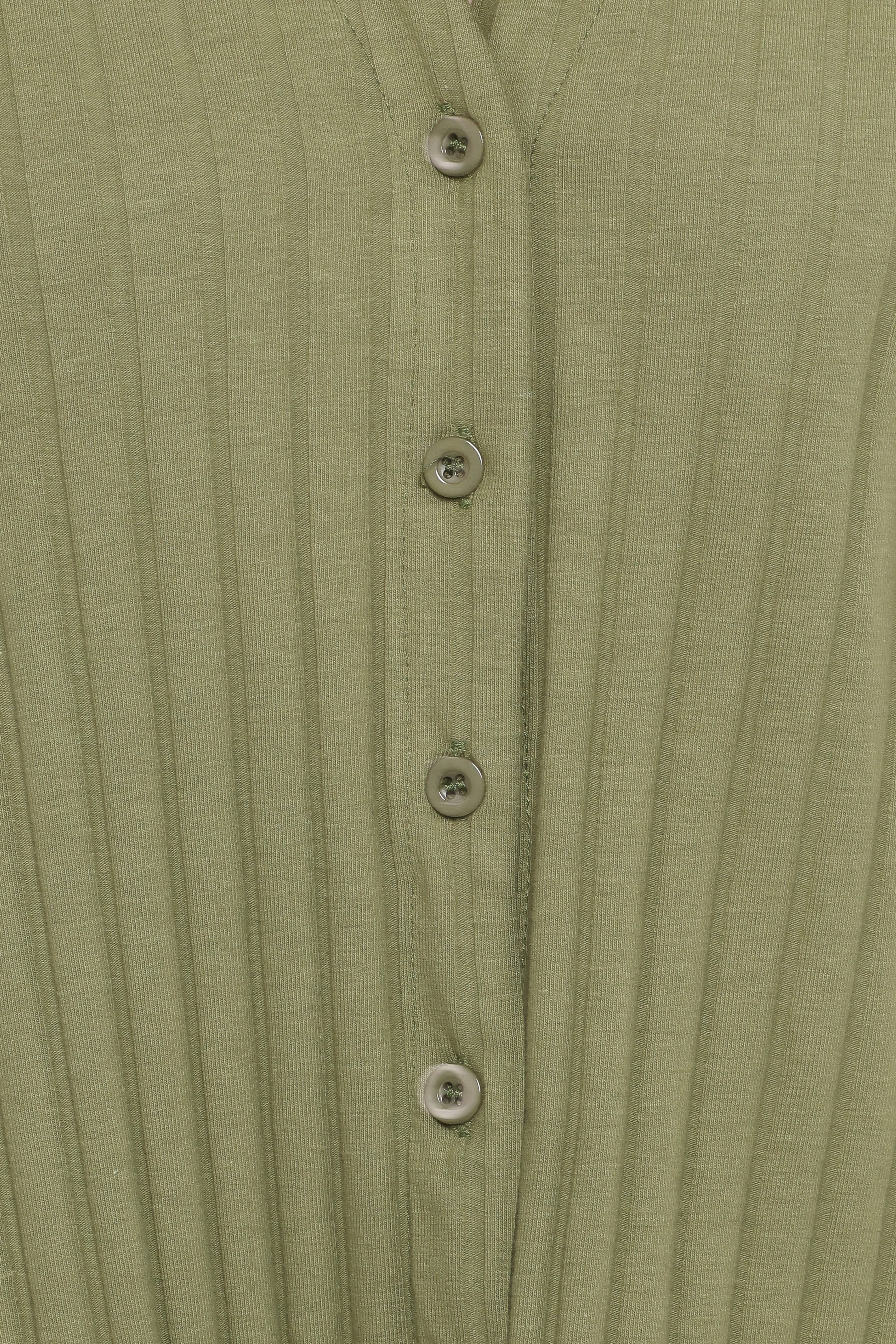 Phillipa Wide Ribbed Shirt Set - Olive