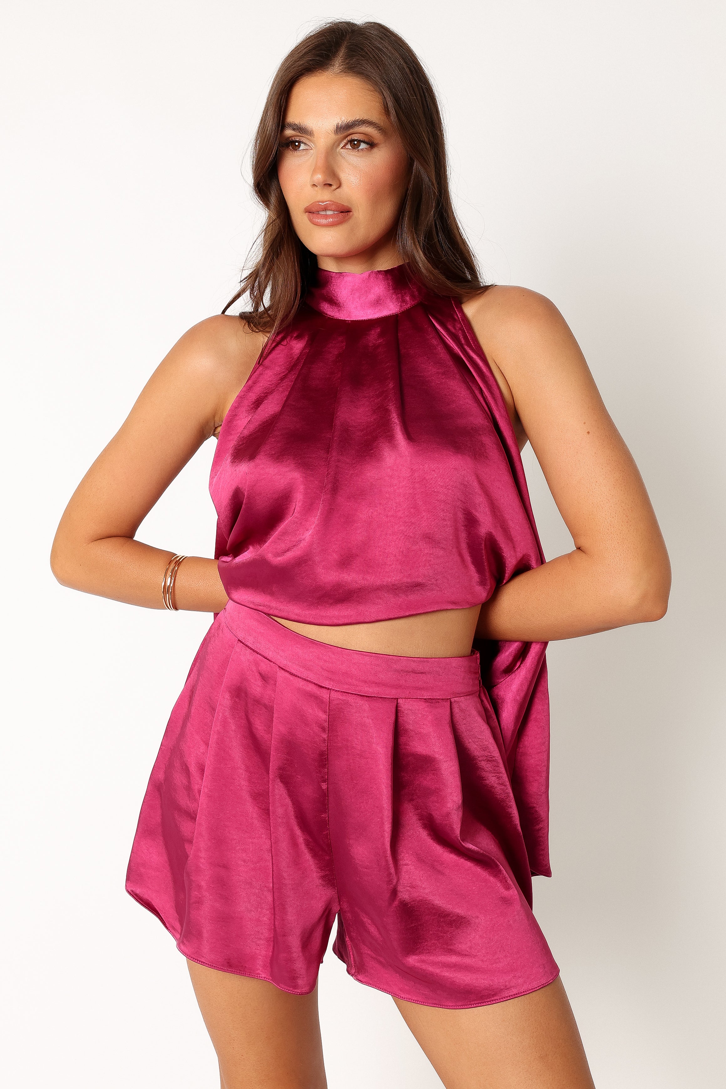 Phoebe Short Set - Magenta