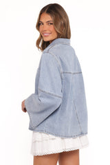 Celestia Denim Top - Light Wash