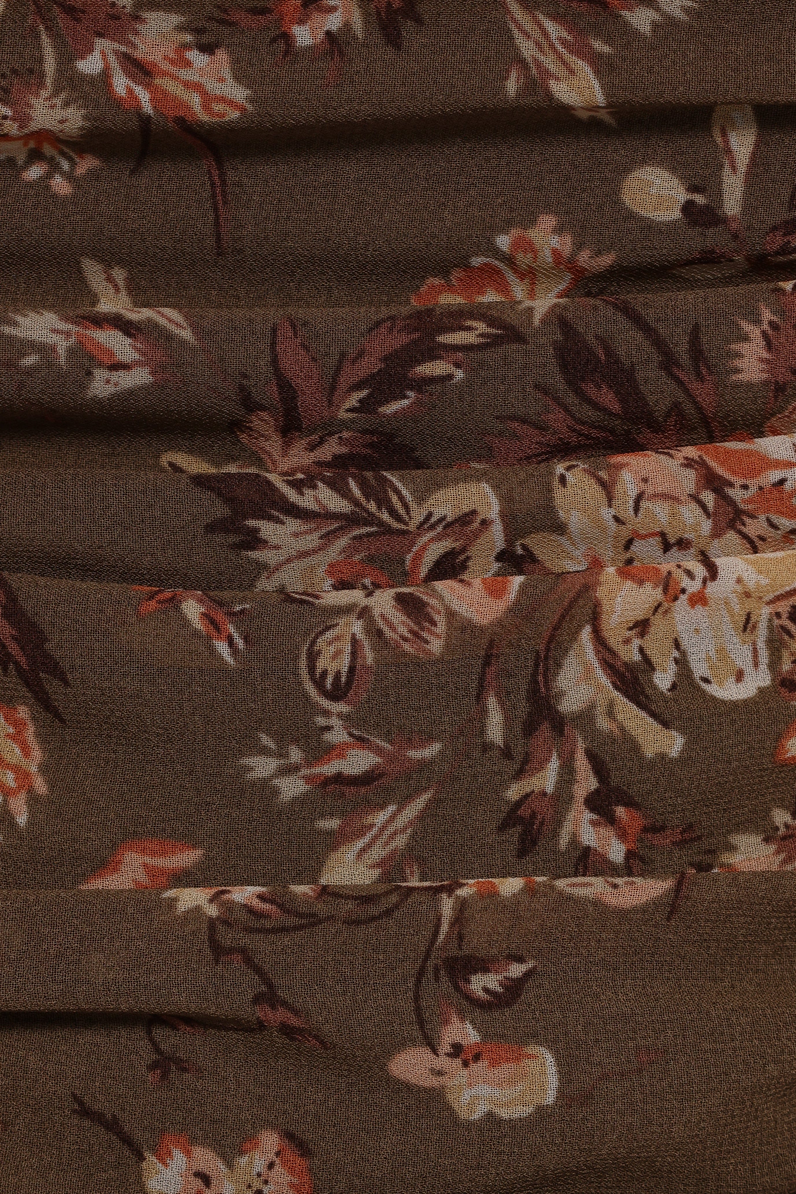 Maia Long Sleeve Top - Olive Floral