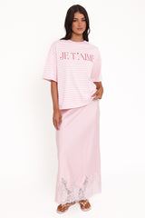 Marly Je T'Aime Tee - Pink Stripe