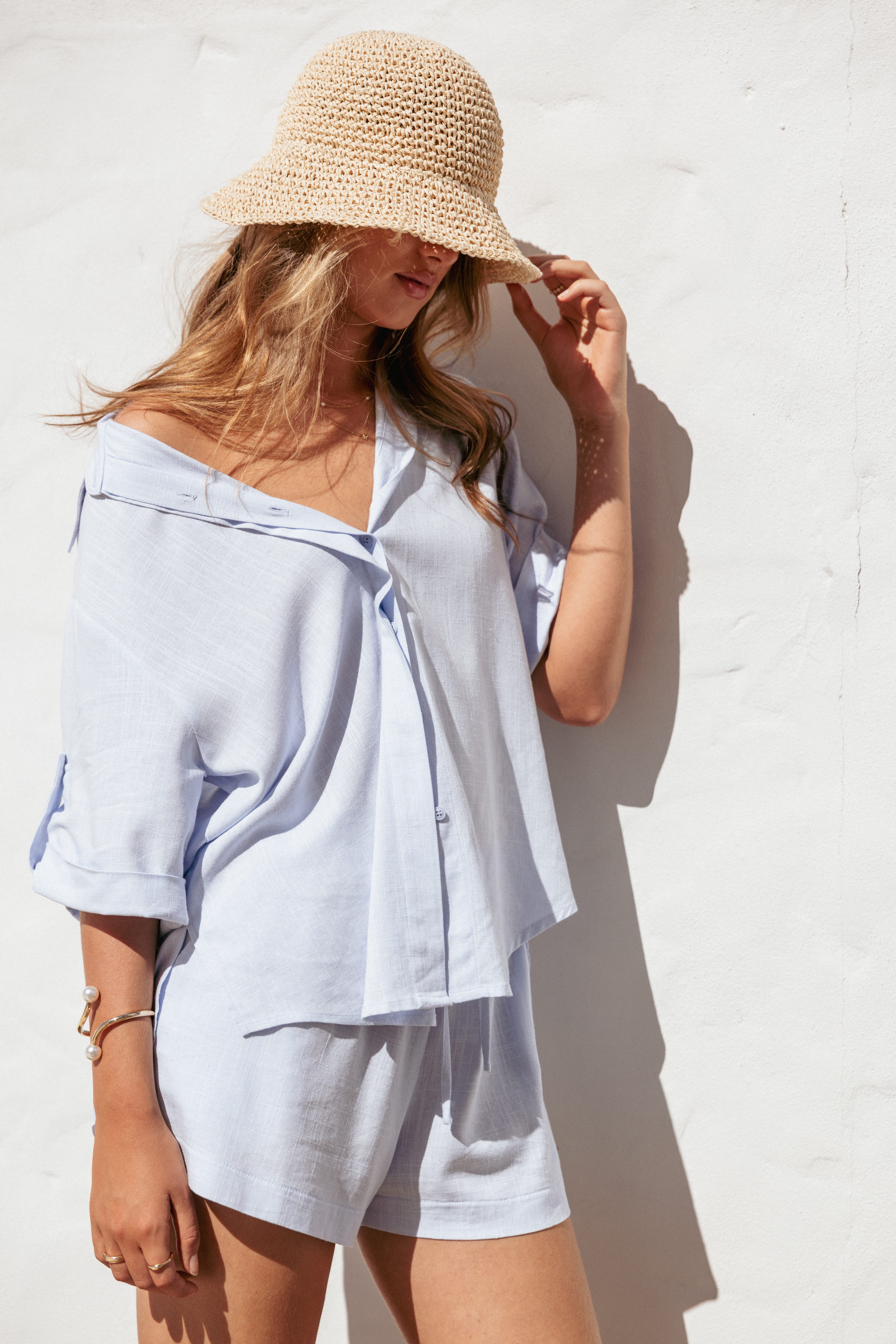 Shelley Short Sleeve Shirt - Pale Blue